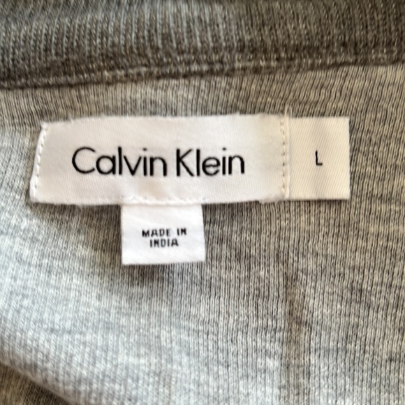 Calvin Klein Gray 1/4 Zip Sweater - Picture 5 of 7